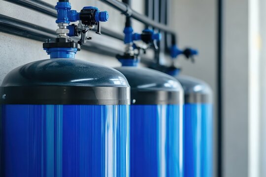 Wall mounted system for treating water minimizes hardness and scaling