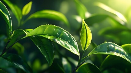 Tea and tea leaves