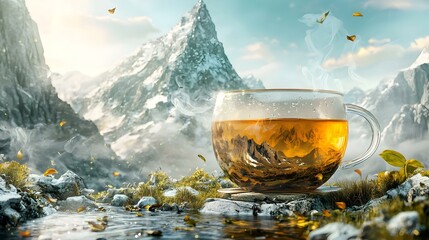 Asian tea concept
