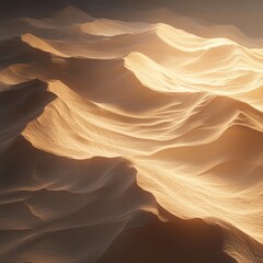 Golden Desert Dunes Sunrise