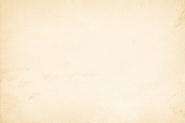 Colour old concrete wall texture background. Close up retro plain cream color cement wall background texture. Design paper vintage parchment element.