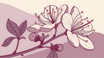 vector illustration of a flower