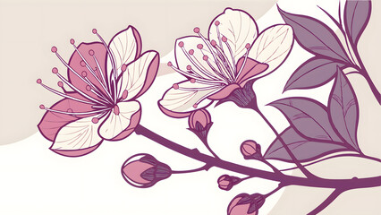 vector illustration of a flower