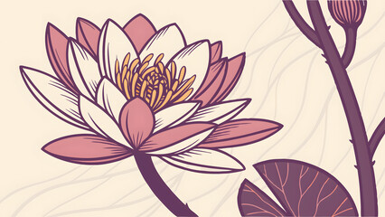 vector illustration of a flower