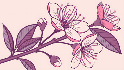 vector illustration of a flower
