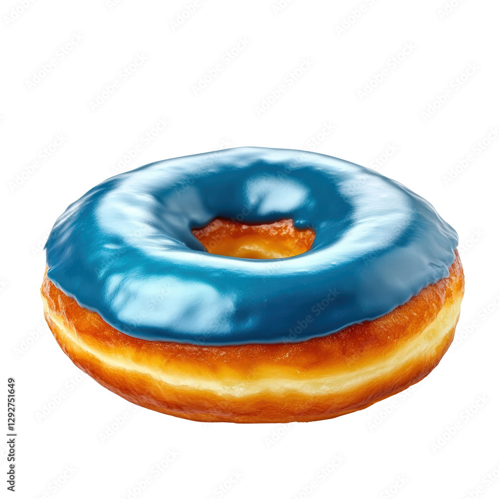 Poster glazed donut with colorful sprinkles on a bright background perfect for dessert lovers and bakery en