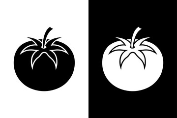 Fresh Tomato Logo Minimalist Vegetable Icon