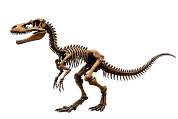 Fossil skeleton of Dinosaur Suchomimus isolated