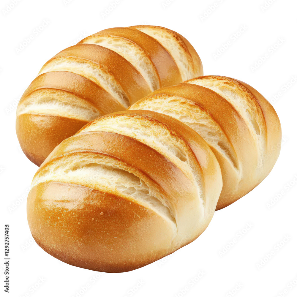 Poster a diverse bunch of breads including baguettes and rolls showcasing an assortment of rustic bakery de