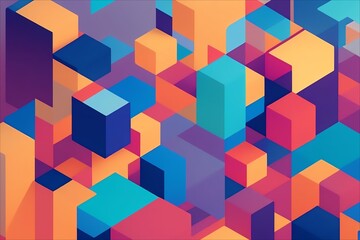 Obraz premium abstract modern colorful geometric background