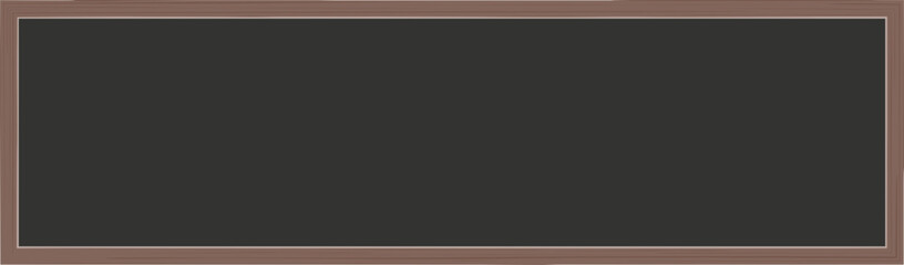 Obraz premium Blackboard Wooden Frame Illustration Vector