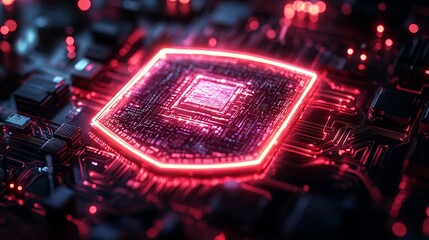 Futuristic shield icon representing cyber security and digital data protection – advanced future technology for high-speed network connection background concept