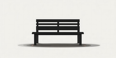 A minimalistic black icon of an modern bench. minimalistic vector. Illustrations ,

