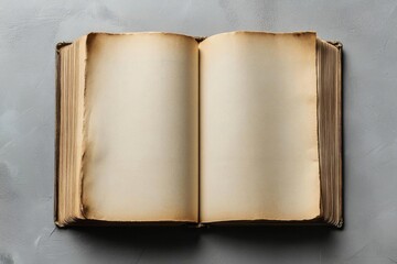 Empty Magazine Template  Grey Background with Copy Space