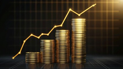 Unlocking financial freedom glowing passive income graphs for a brighter future