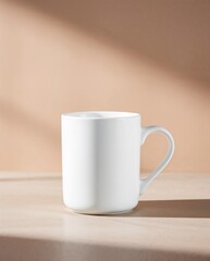 Obraz premium A blank white coffee mug mockup