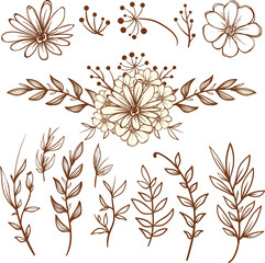 vector illustration of a floral background