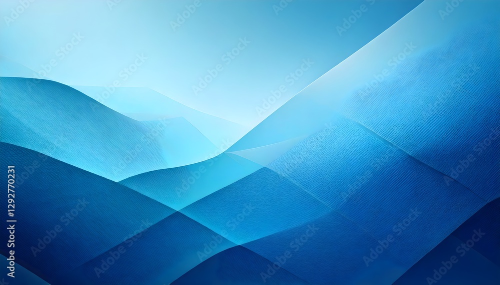 Poster abstract winter blue gradient with soft icy tones and minimal modern design in high resolution.
