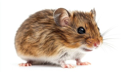 rat on white background