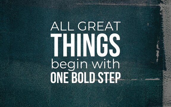 Inspiring action for change the power of one bold step in personal growth motivational graphic minimalist design