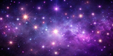 Obraz premium Dark purple cosmic background with numerous glowing stars and a hint of galaxy texture, glow, astronomy, glow, astronomy
