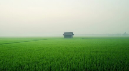 windmill in fog
