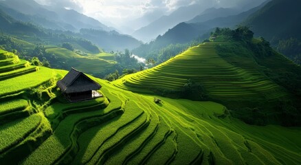 rice terraces in nepal