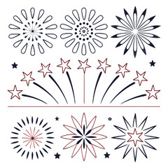 Obraz premium set of floral elements