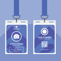 id card for company employees or event
