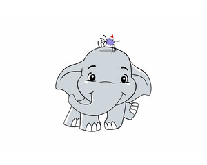 Animated Cute Elephant