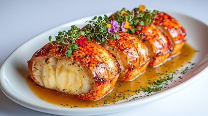 Luxurious Butter-Poached Lobster Dish