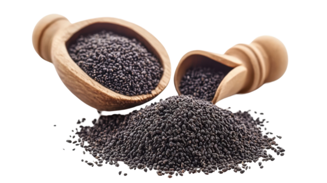 Yin and Yang symbol made of stones with coffee beans, cup, and cereal in a warm, inviting setting