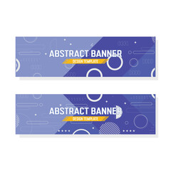 abstract geometric banner