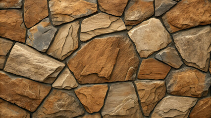 Fototapeta premium A brown stone or rock background with a natural texture.