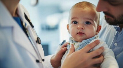 Hypertension patient receiving a wellness check at a clinic. Featuring healthcare and monitoring