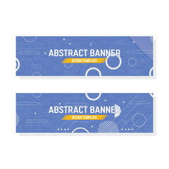 abstract geometric banner