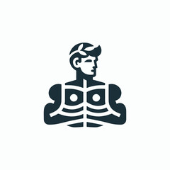 Greek man logo