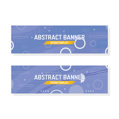 abstract geometric banner