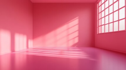 Fototapeta premium pinky Background Empty 3D Room Studio