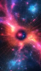 Fototapeta premium A visually stunning portal through space and time is displayed