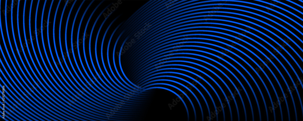 Aufkleber abstract blue background with glowing curved lines. shiny blue swirl curve lines design. spiral line