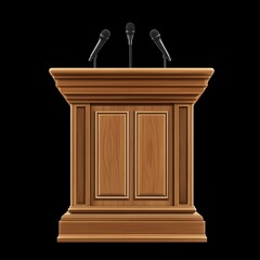 podium isolated on white