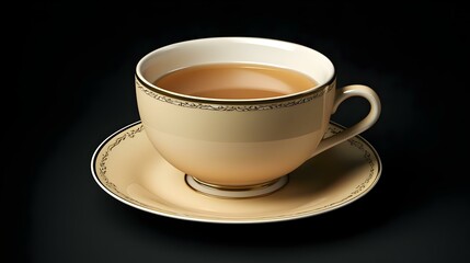 English tea in a bone china cup