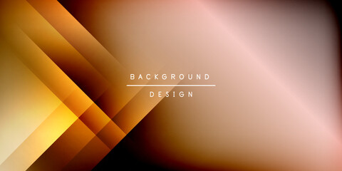 Obraz premium Dynamic shadow lines geometric shapes