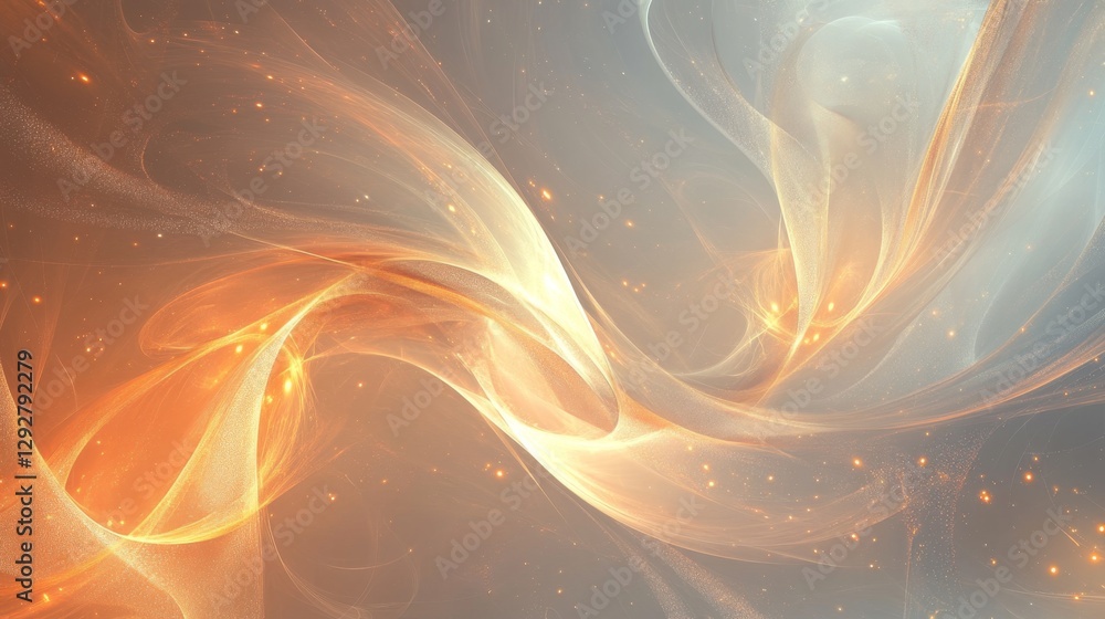 Poster creating a luminous atmosphere with a white abstract background artistic studio digital artwork mode