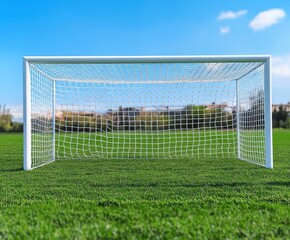 soccer goal in the field