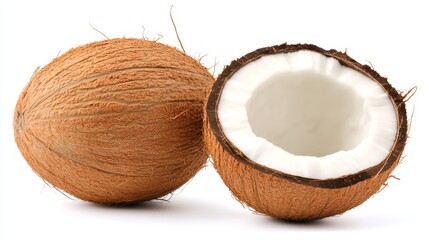 Refreshing green coconut tropical beach photography natural setting close-up isolated beauty