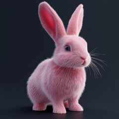 Obraz premium Cute Pink Bunny