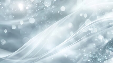 Ethereal light movement studio abstract background soft white environment close-up view wispy light concept