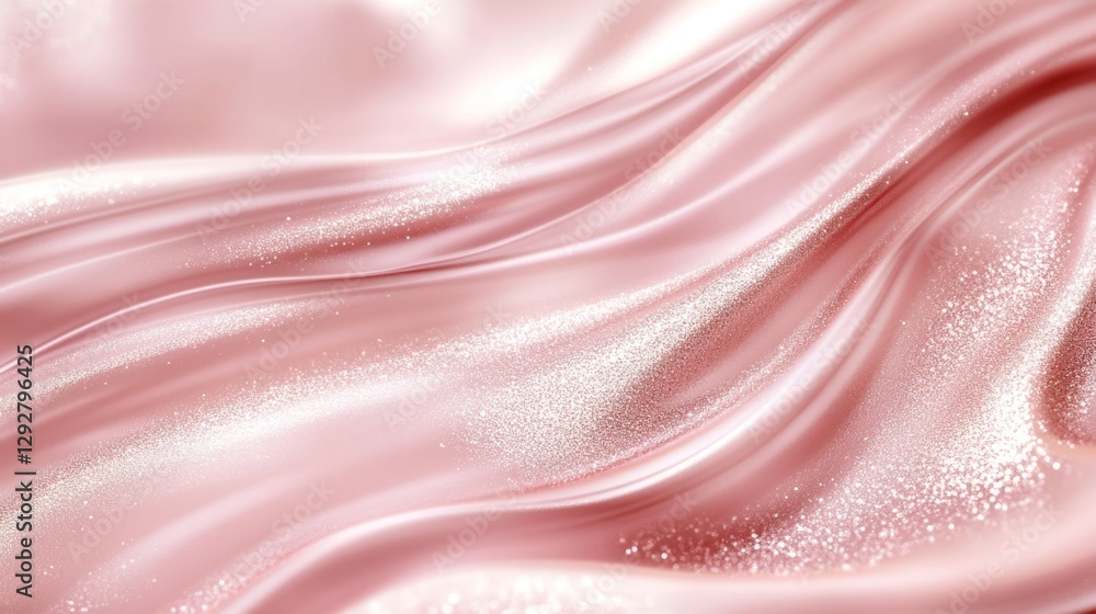Poster create a glamorous soft pink gradient with sparkles digital workspace graphic design aesthetic envir